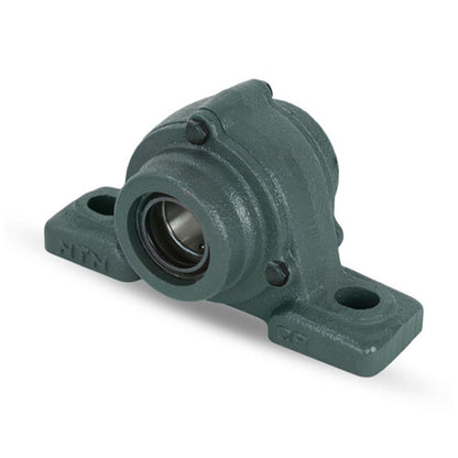 NTN C-UCP209-111D1 Imperial Cast Iron Two Bolt Pillow / Plummer Block Housing with 1-11/16 inch Bore Insert with Cast Iron Cover - Open Version - Allow 2-3 Days