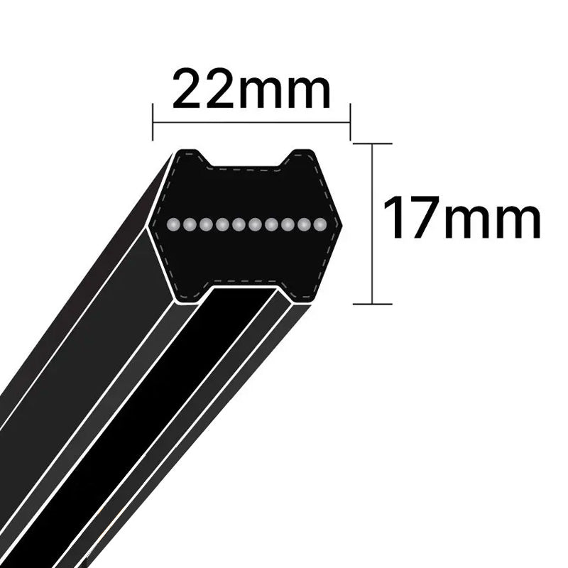 CC162 Pix Hexagon Section Double Sided V-Belt