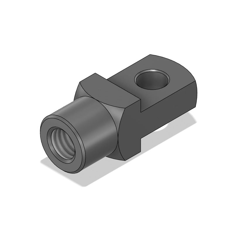 Chiavette AG12FGLH Left Hand Female Steel Clevis Mating Piece 12mm Bore M12x1.25 Thread - Allow 7-10 Days