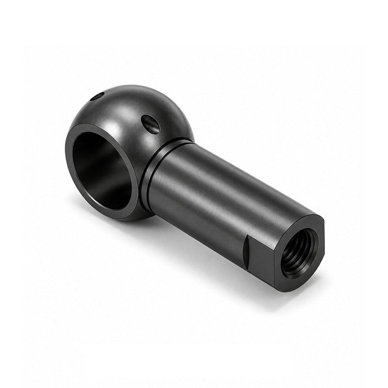 Chiavette B16 Right Hand Steel Ball Socket with Internal Snap Ring and Holes for Safety Clip 16mm Ball Diameter M12 Thread - Allow 2-3 Days