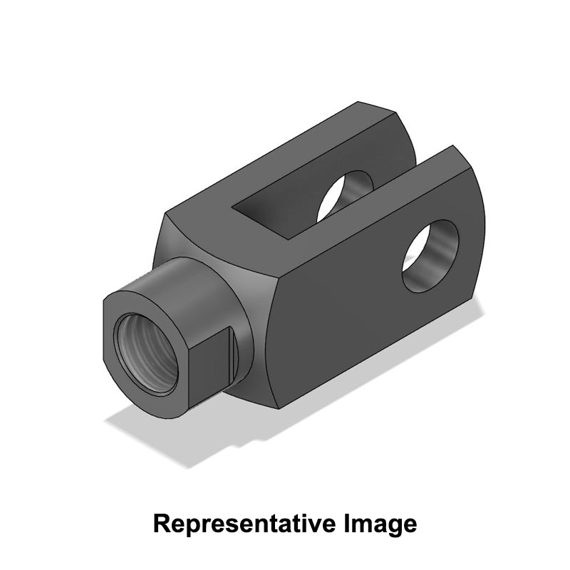 Chiavette GR8X32 Right Hand Female Steel Rotating Clevis 8mm Bore 32mm Base / Bore Center M8x1.25 Thread - Allow 7-10 Days