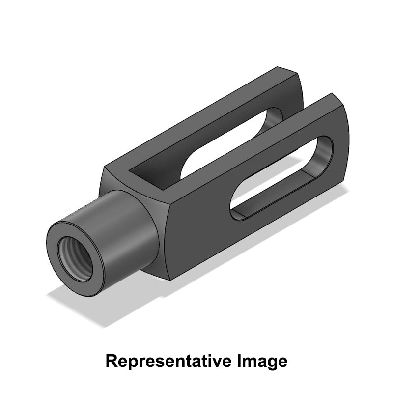 Chiavette GS12X48FG Right Hand Female Steel Clevis with Elongated Hole 12.1mm Bore 48mm Base / Bore Center M12x1.25 Thread - Allow 7-10 Days