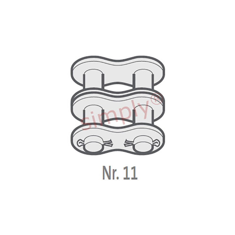 Renold SD 120-2-NO11 ANSI / AS Duplex Chain Cottered Connecting Link 1-1/2 inch Pitch