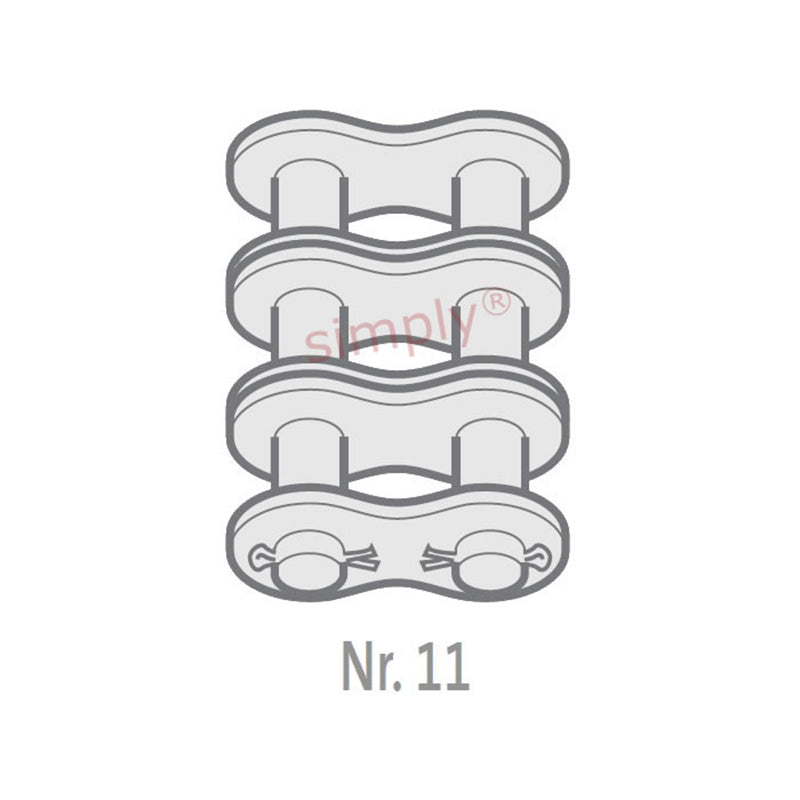 Renold Synergy 100-3-NO11 ANSI / AS Triplex Chain Cottered Connecting Link 1-1/4 inch Pitch