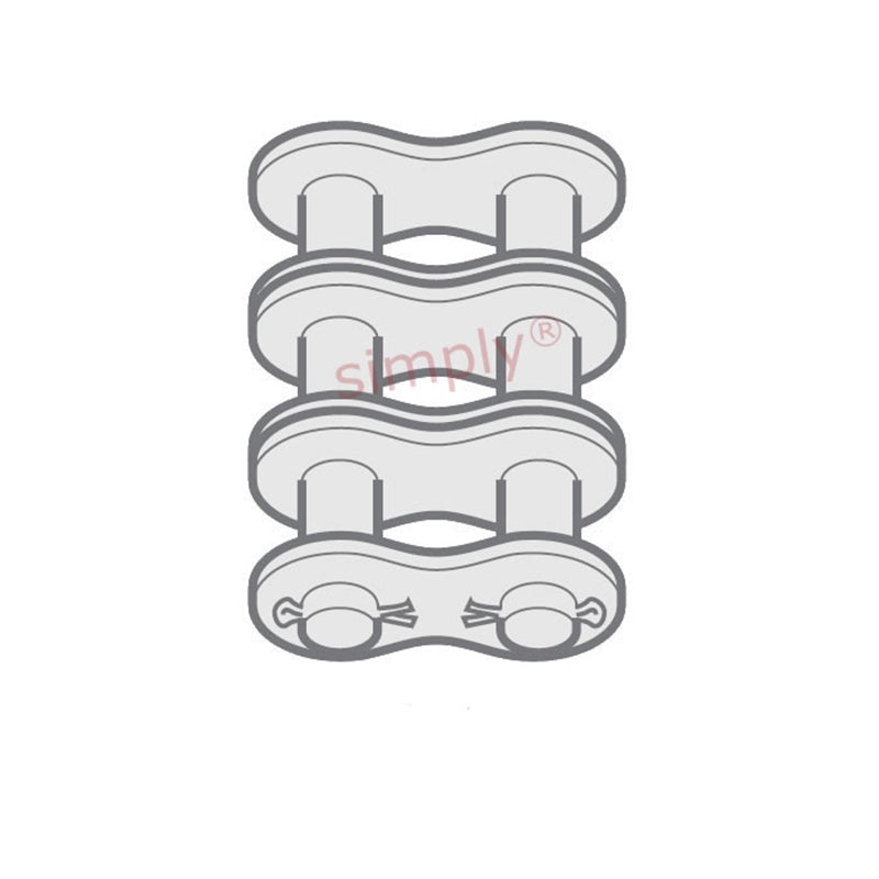Renold Blue Box 24B-3-NO58 BS Triplex Chain Cottered Connecting Link 1-1/2 inch Pitch