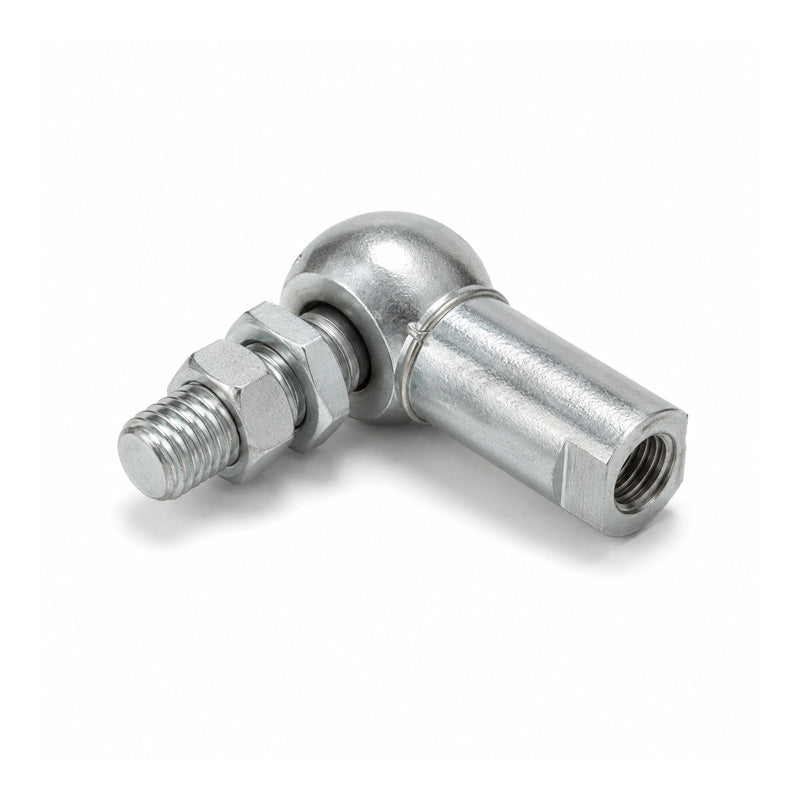 Durbal DCSL08 Left Hand Galvanised Steel Ball Joint with Safety Clip 8mm Ball Diameter M5x0.8 Thread - Allow 7-10 Days