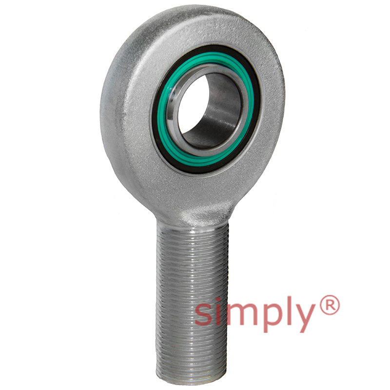 Fluro EA50D2RS Right Hand Zinc Plated Steel / Steel Maintenance Free Male Plain Rod End M45x3 Thread
