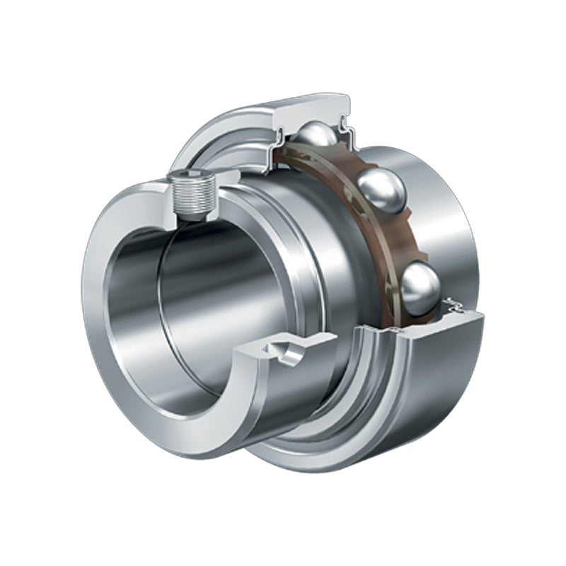 INA E20XLKRR Metric Parallel Outer Bearing Insert with R Seals and Eccentric Collar 20x47x43.7mm