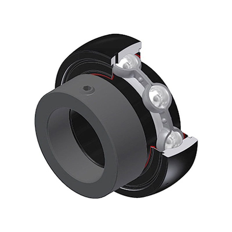 SNR ES204-12G2T20 Imperial Flatback Spherical Outer High Temp Bearing Insert 3/4 inch Bore 47mm Outside Diameter with Eccentric Collar - Allow 2-3 Days