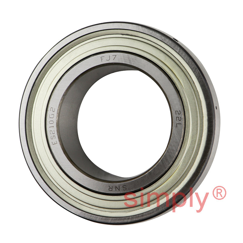 SNR ES210G2 Metric Flatback Spherical Outer Bearing Insert 50mm Bore 90mm Outside Diameter with Eccentric Collar