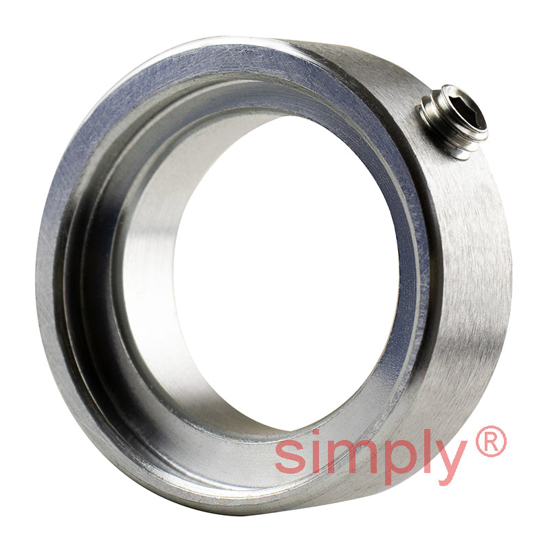 SNR ESFCE205 Metric Four Bolt Cast Iron Round Flanged Housing with 25mm Eccentric Collar Insert