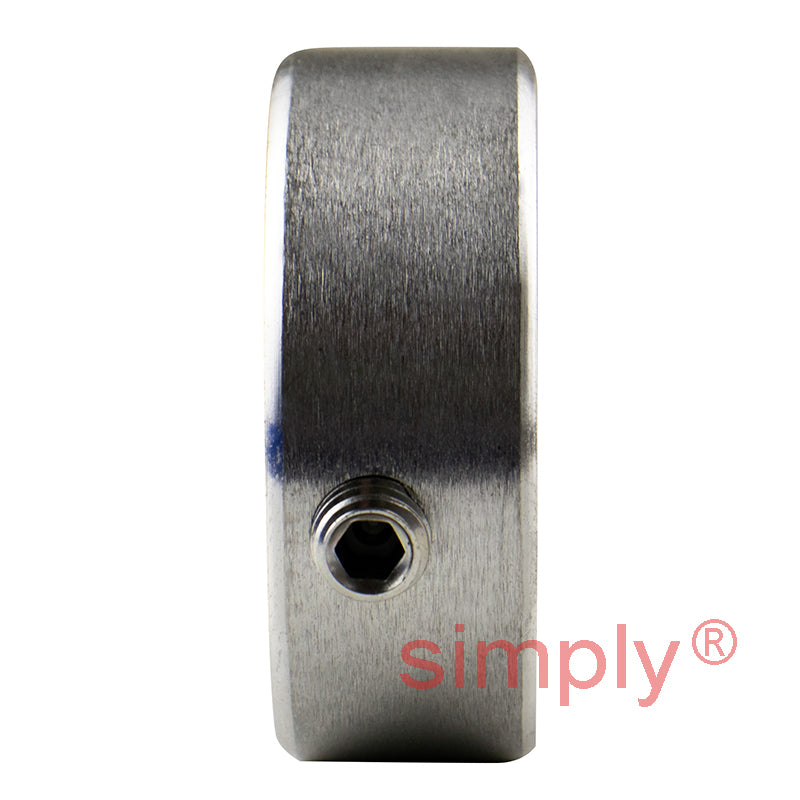 SNR ESFCE205 Metric Four Bolt Cast Iron Round Flanged Housing with 25mm Eccentric Collar Insert