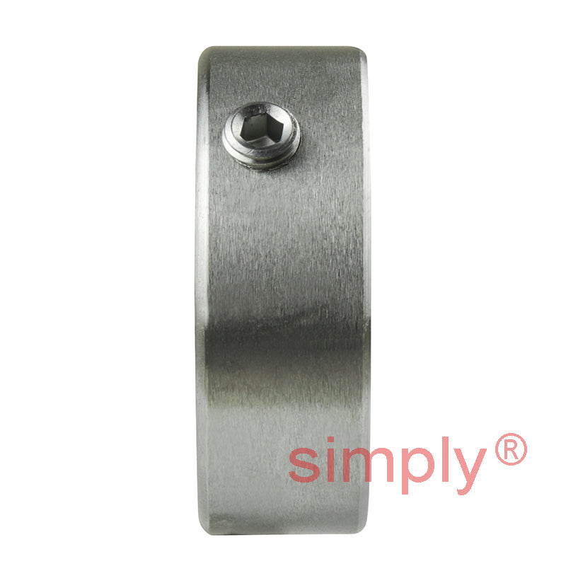 SNR ESFCE207 Metric Four Bolt Cast Iron Round Flanged Housing with 35mm Eccentric Collar Insert