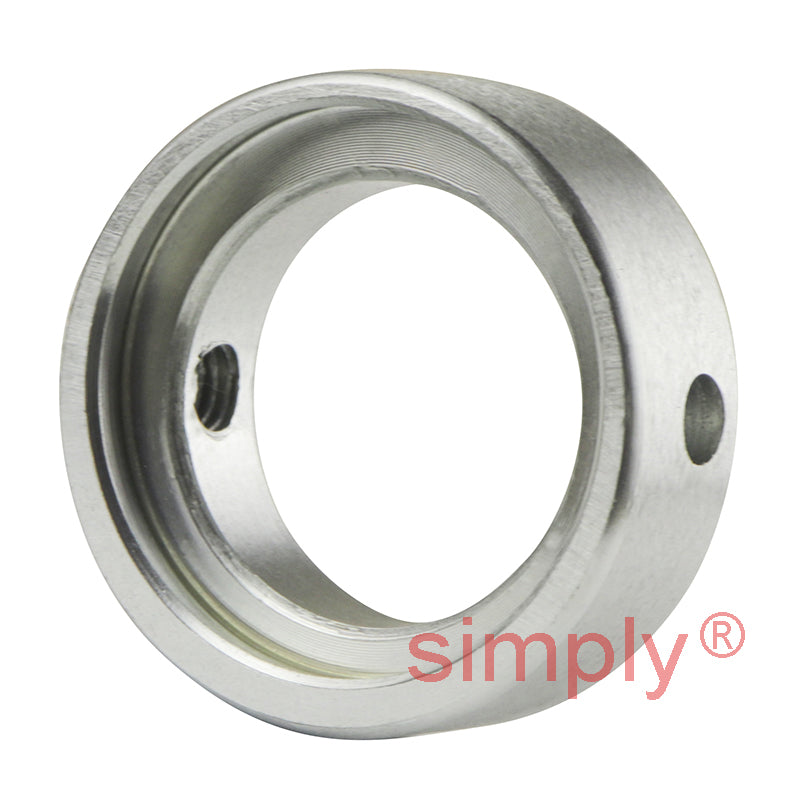 SNR ESFD205 Metric Two Bolt Cast Iron Oval Housing with 25mm Bore Eccentric Collar Insert