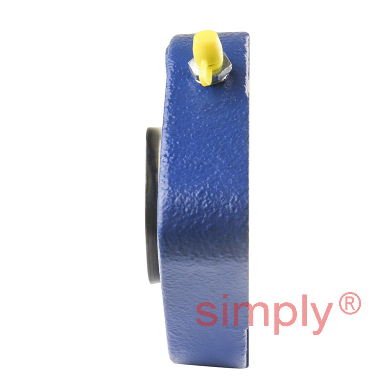 SNR ESFD208 Metric Two Bolt Cast Iron Oval Housing with 40mm Bore Eccentric Collar Insert