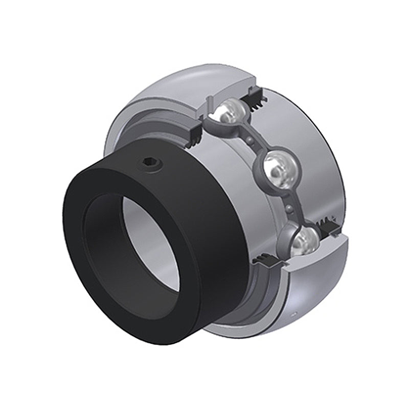 SNR EX315-48G2L3 Imperial Full Width Spherical Outer Bearing Insert 3 inch Bore 160mm Outside Diameter with Eccentric Collar and Triple Lip Seals - Allow 2-3 Days