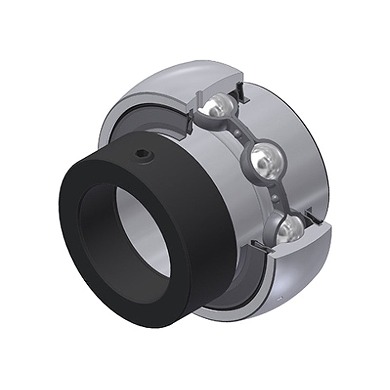 SNR EX208-25G2L4 Imperial Full Width Spherical Outer Bearing Insert 1-9/16 inch Bore 80mm Outside Diameter with Eccentric Collar and Multi Lip Seals - Allow 2-3 Days