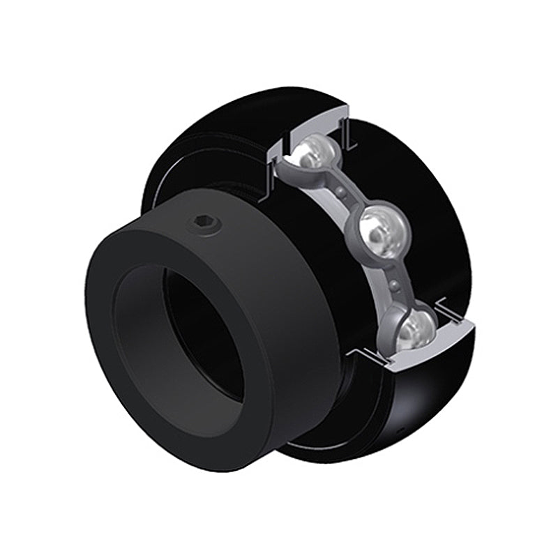 SNR EX205-16G2T20 Imperial Full Width Spherical Outer High Temp Bearing Insert 1 inch Bore 52mm Outside Diameter with Eccentric Collar - Allow 2-3 Days