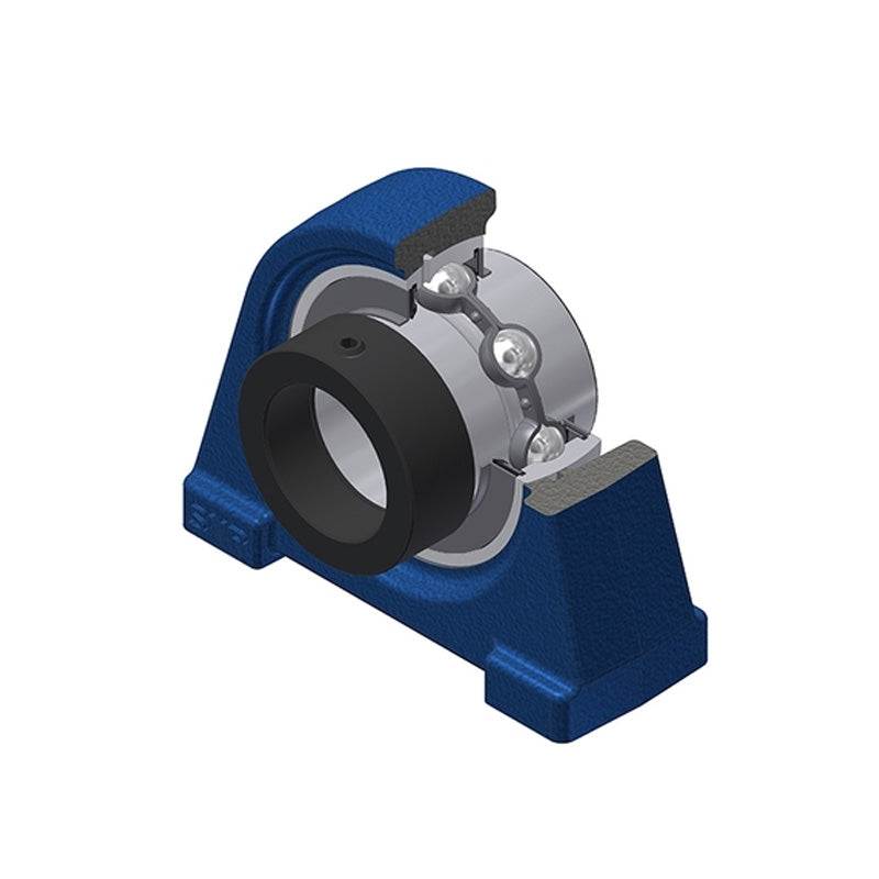 SNR EXPAE205L3 Threaded Base Small Footprint Metric Pillow / Plummer Block Housing with Eccentric Collar Insert 25mm Bore and Triple Lip Seal - Allow 2-3 Days