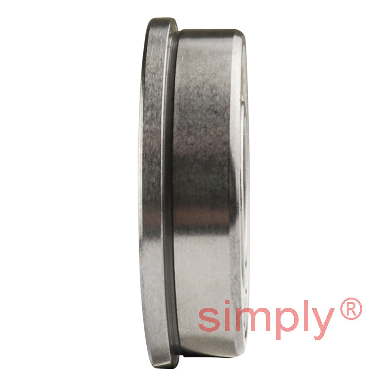 F6001ZZ Budget Metal Shielded Flanged Thin Section Deep Groove Ball Bearing 12x28x8mm