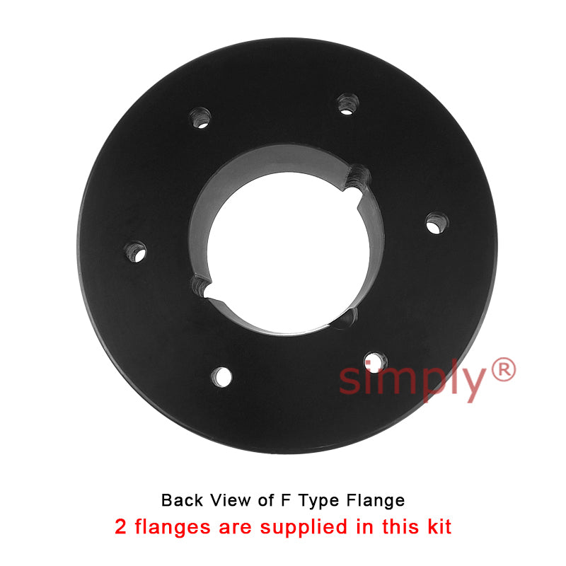 Major Branded F90F/F90F Inner Facing Taper Bores Type Tyre Drive Coupling Assembly with Fire Resistant Antistatic (F.R.A.S) Tyre
