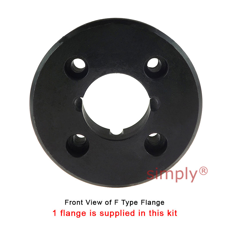 Major Branded F40F/F40B Inner Facing Taper Bore/Pilot Bored Type Tyre Drive Coupling Assembly with Natural Rubber Tyre