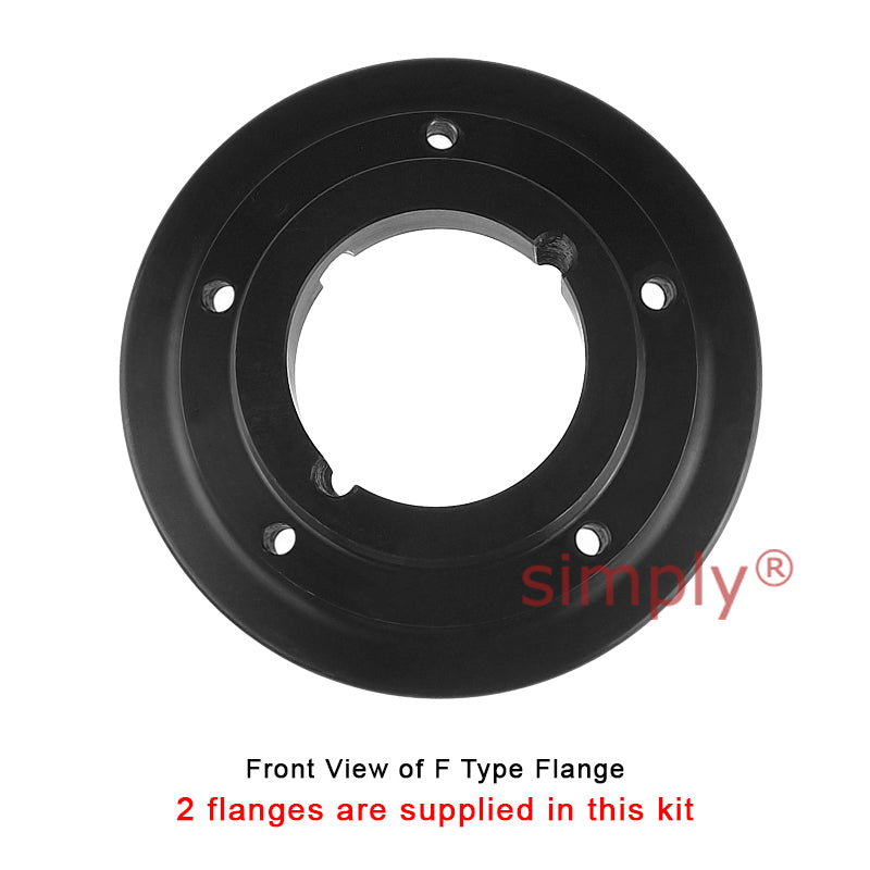 Major Branded F70F/F70F Inner Facing Taper Bores Type Tyre Drive Coupling Assembly with Natural Rubber Tyre
