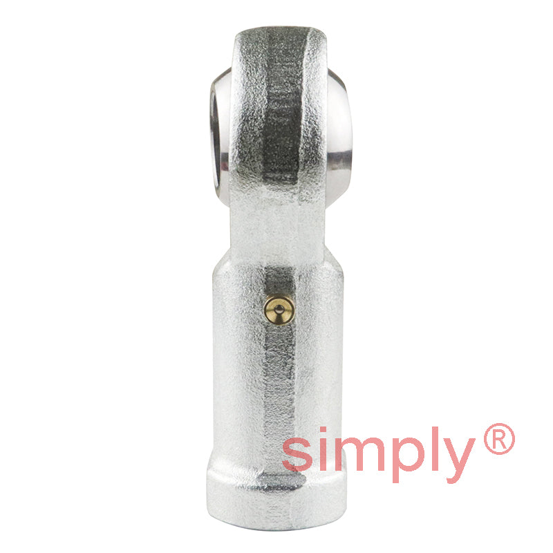 Branded FB-16CG Right Hand Metric Steel / Bronze Lined Maintenance Required Plain Female Rod End M16x1.6 Thread