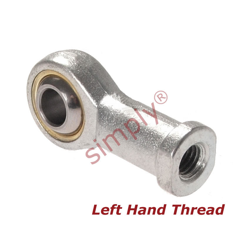 Branded FBL-M20 Left Hand Metric Steel / Bronze Lined Maintenance Required Plain Female Rod End M20x2.5 Thread - Allow 7-10 Days