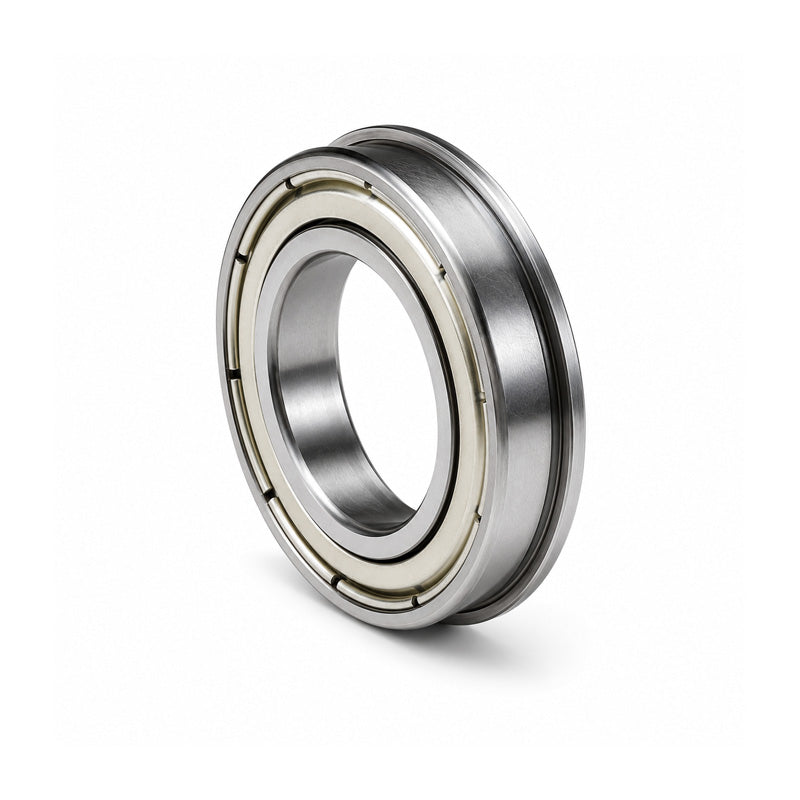F6902ZZ Budget Metal Shielded Flanged Thin Section Deep Groove Ball Bearing 15x28x7mm