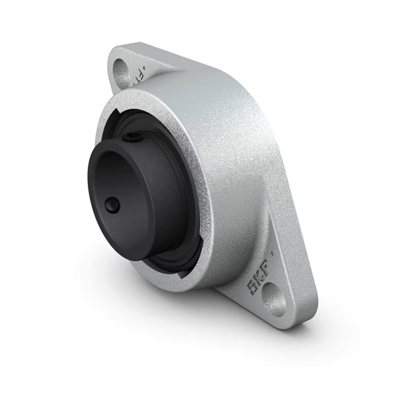 SKF FYT11116TFVA201 Y Bearing Two Bolt Oval High Temperature Flange Unit Housing with Steel Cage Insert for Imperial Shaft 1-11/16 inch