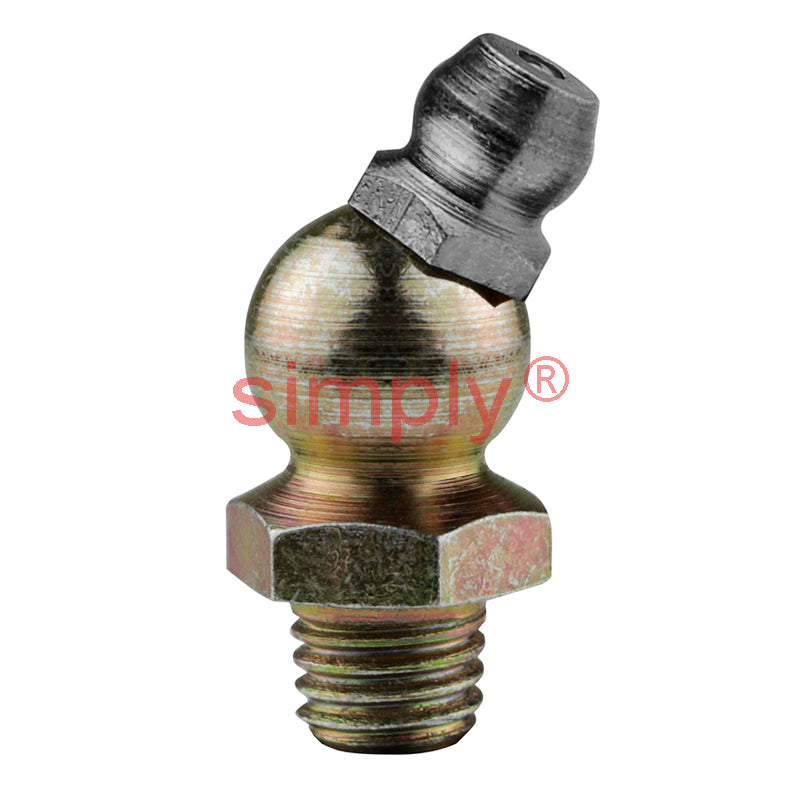 1/4x19 BSPT Hardened Mild Steel Zinc Plated 67.5 deg Hydraulic Grease Nipples - Pack of 500