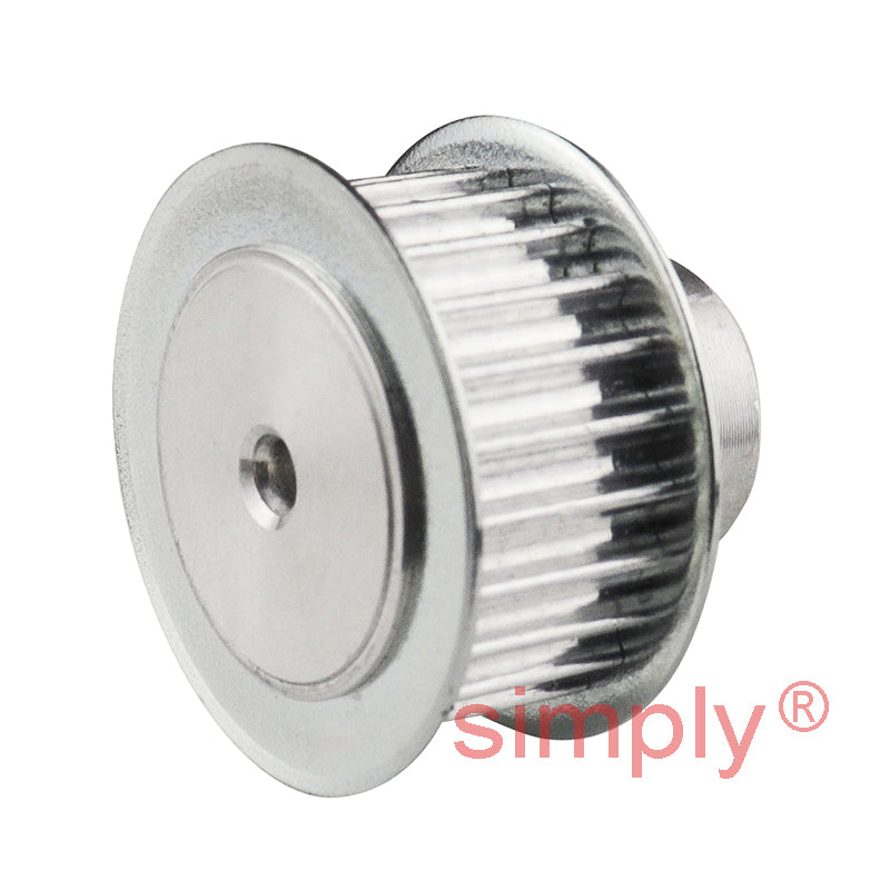 P12-3M-09F - 3mm Pitch 12 Tooth Flanged HTD Type Aluminium Timing Pulley for 9mm Wide Belts