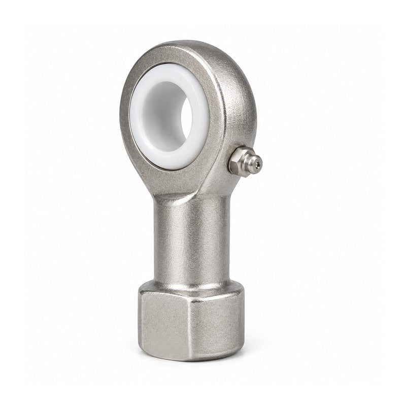Fluro GILRSW8BO Left Hand Stainless Steel / PTFE Lined Maintenance Free Studded Female Rod End M8 Thread