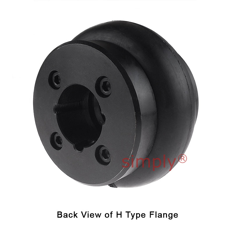 Major Branded F40H/F40H Outer Facing Taper Bores Type Tyre Drive Coupling Assembly with Natural Rubber Tyre