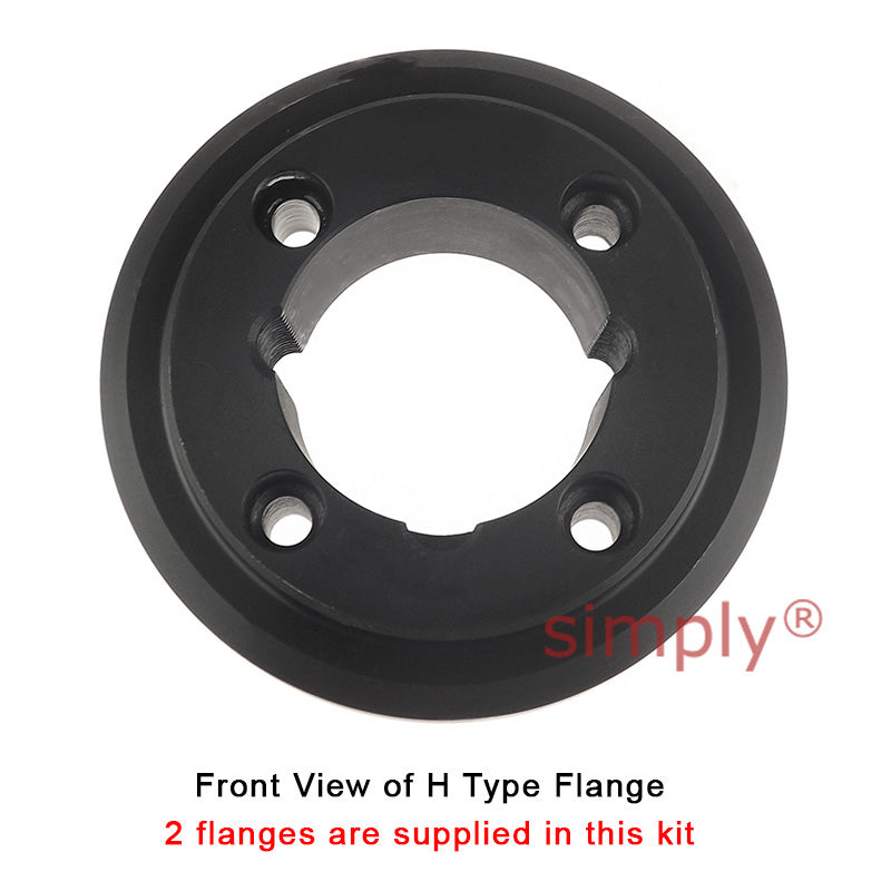 Major Branded F50H/F50H Outer Facing Taper Bores Type Tyre Drive Coupling Assembly with Fire Resistant Antistatic (F.R.A.S) Tyre