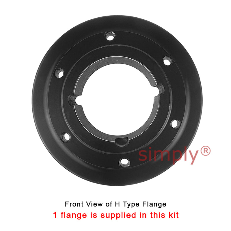 Major Branded F110H/F110B Outer Facing Taper Bore/Pilot Bored Tyre Drive Coupling Assembly with Natural Rubber Tyre