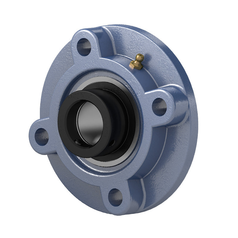 HCFC216-49 Imperial Four Bolt Cast Iron Round Flanged Housing with 3-1/16 inch Eccentric Collar Insert
