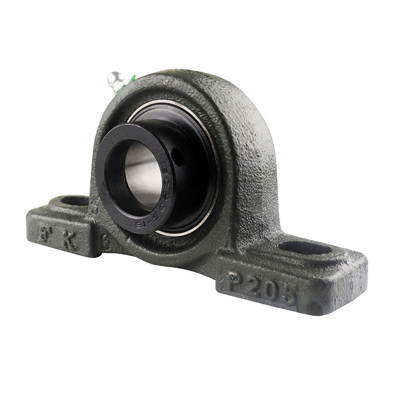 HCP305 Metric Cast Iron Two Bolt Pillow / Plummer Block Housing with 25mm Eccentric Collar Insert