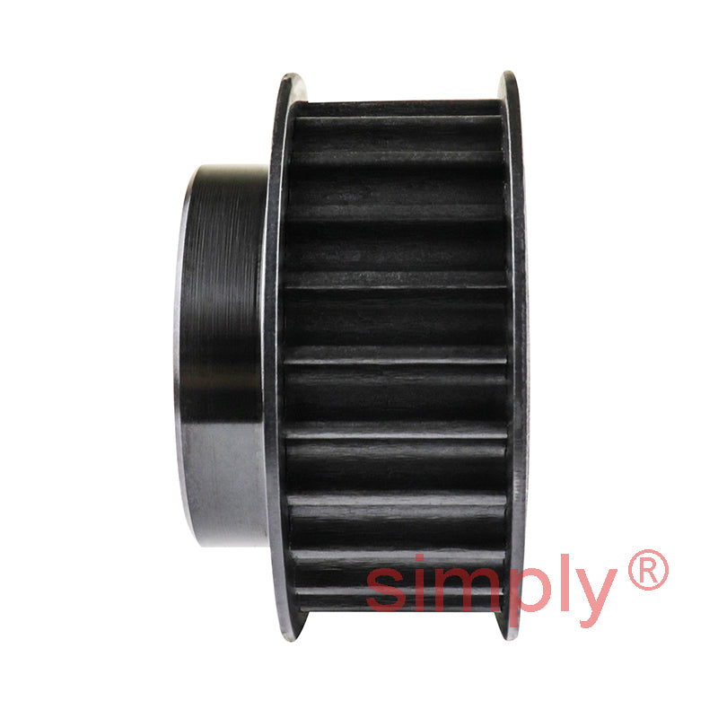 P24-8M-20F - 8mm Pitch 24 Tooth Flanged HTD Type Steel Pilot Bore Timing Pulley for 20mm Wide Belts