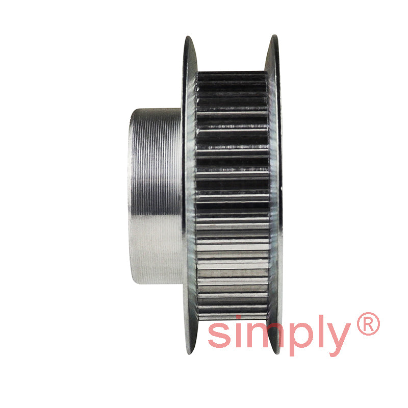 P40-3M-15F - 3mm Pitch 40 Tooth Flanged HTD Type Aluminium Pilot Bore Timing Pulley for 15mm Wide Belts