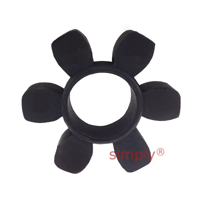 Major Branded HRC130H/HRC130B Coupling Assembly Outer Facing Taper Bore/Pilot Bored Max Bush Bore 42mm / 1-5/8 inch with Natural Rubber Insert