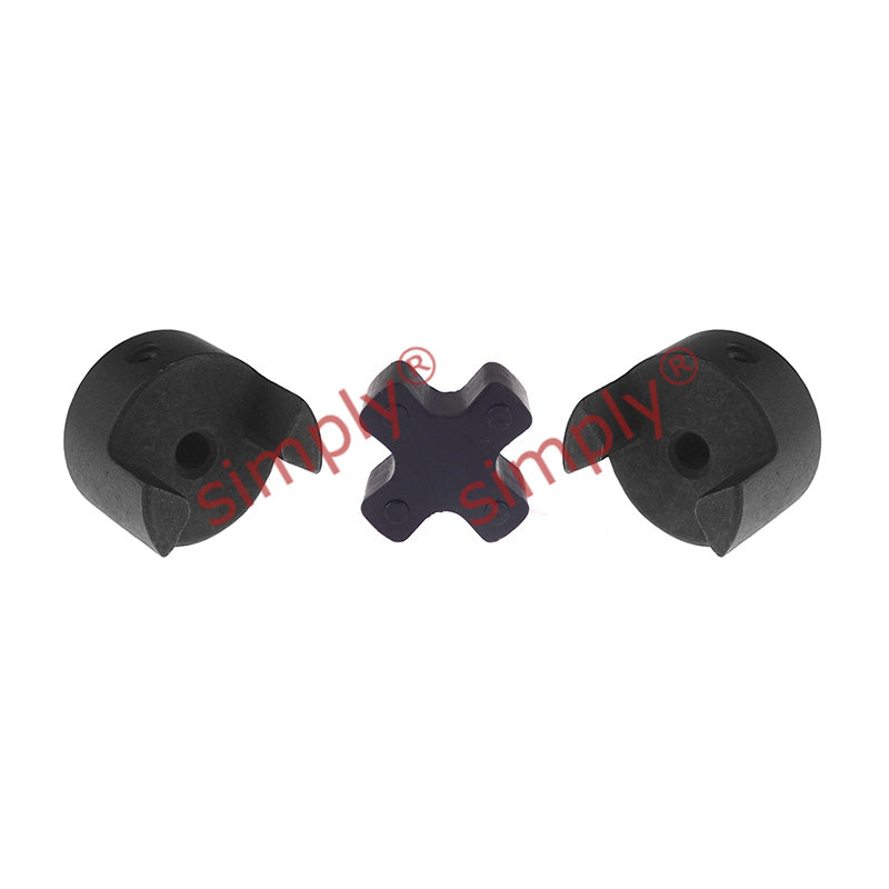 Major Branded L035B/L035B Pilot Bored Jaw Coupling Assembly Max Bore 8mm with Nitrile Rubber Insert