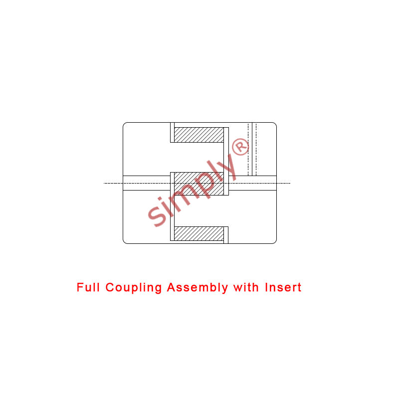 Major Branded L150B/L150B Pilot Bored Jaw Coupling Assembly Max Bore 48mm with Nitrile Rubber Insert