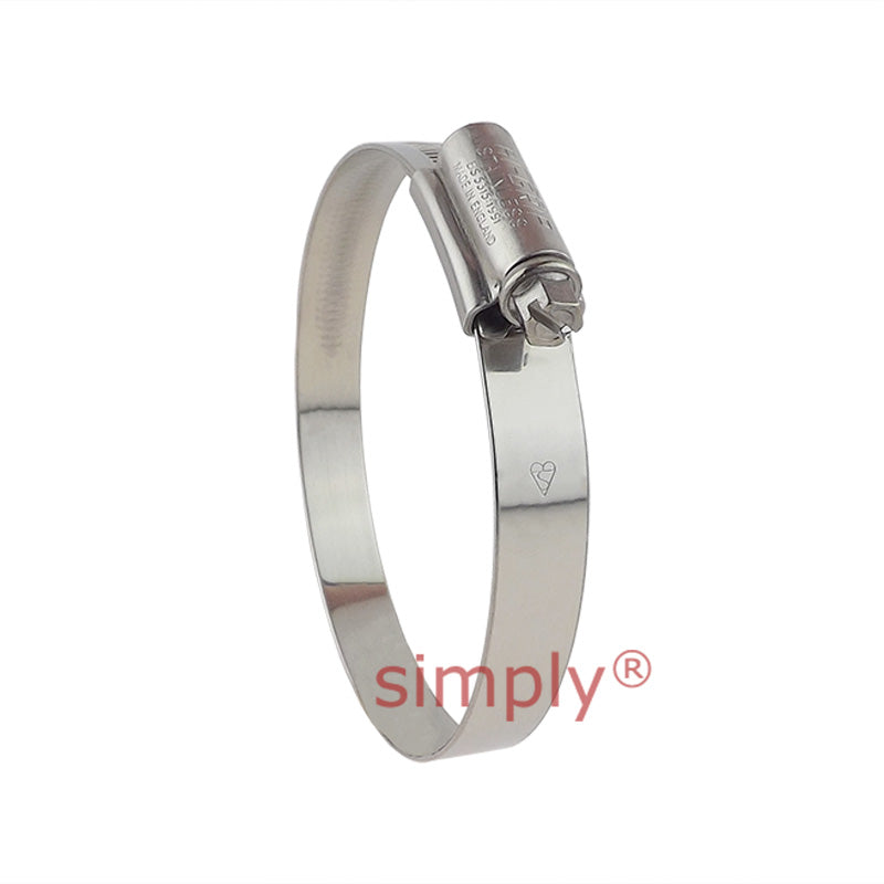 JCS HGJ90 316 Stainless Steel Hi-Grip Hose Clip Adjustment Range 70-90mm Band Width 13mm