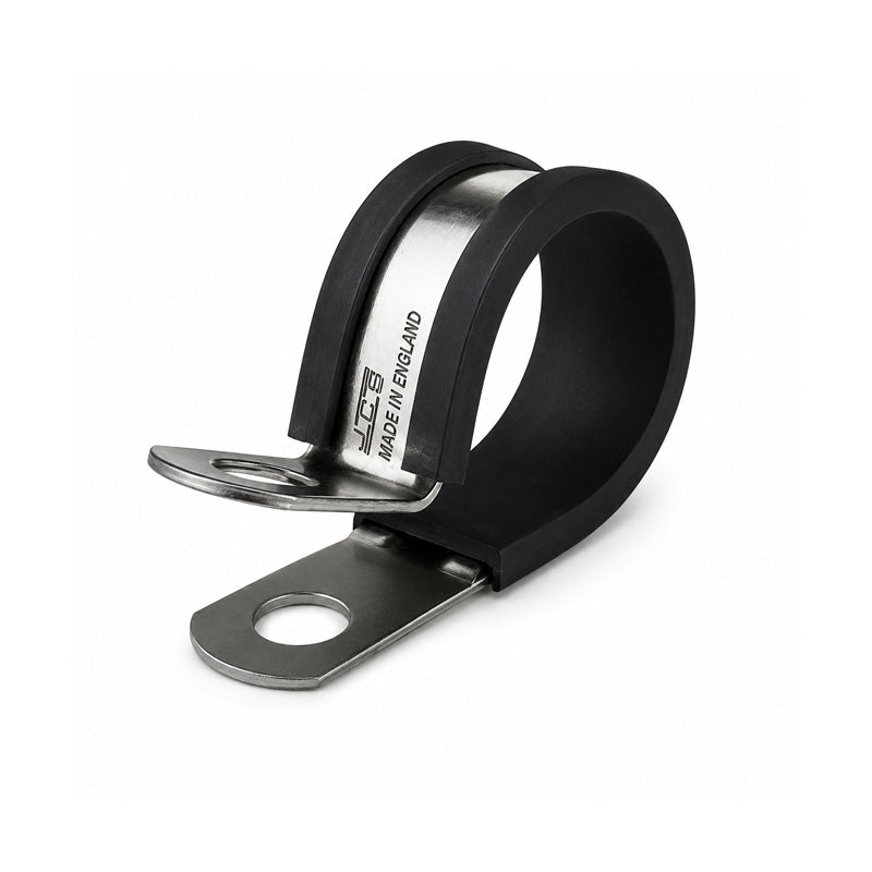 JCS PCSH32 Hi-Temp Stainless Steel P-Clip with TPE Liner Band 32mm Closed Diameter