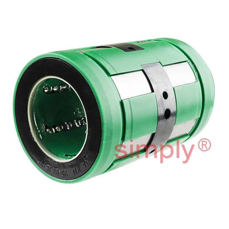 INA KN25BPP Relubricatable Open Linear Ball Bushing with Contact Seals 25x40x58mm
