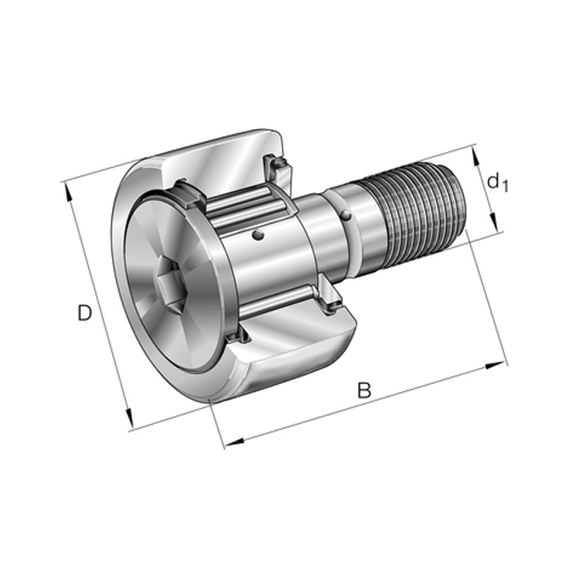 INA KR90-PP Stud Type Track Roller 30x90x100mm - Allow 1-2 Days - Contact Us For Faster Delivery