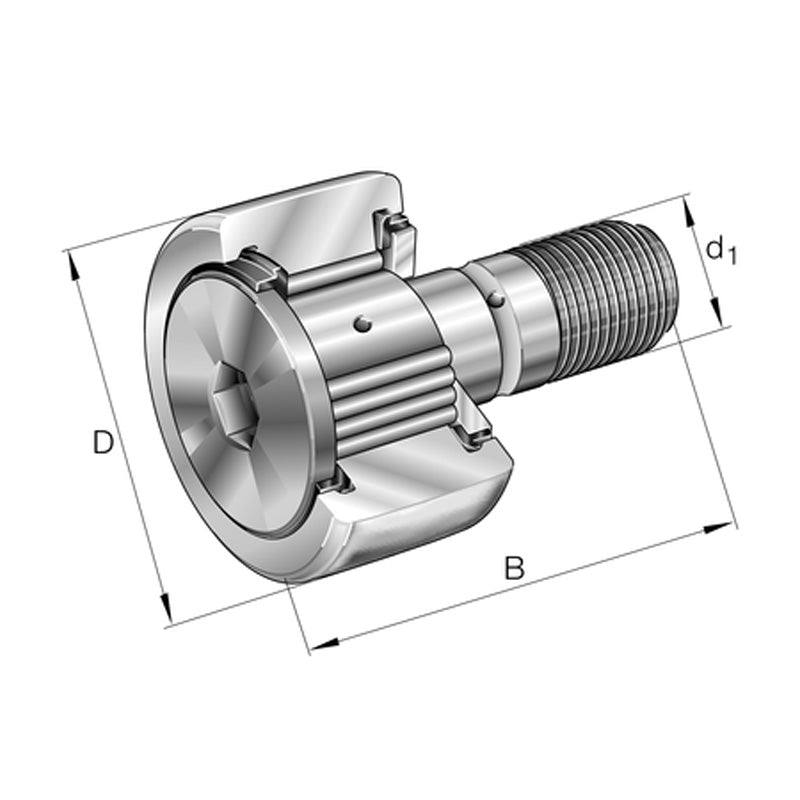 INA KRVE32-PP Stud Type Track Roller 15x32x40mm - Allow 1-2 Days - Contact Us For Faster Delivery