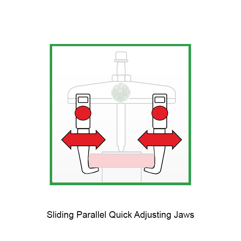 KUKKO Series 2-302-P Quick Adjusting Standard Pulling Jaws (Pair) 300mm Allow 2-3 Days
